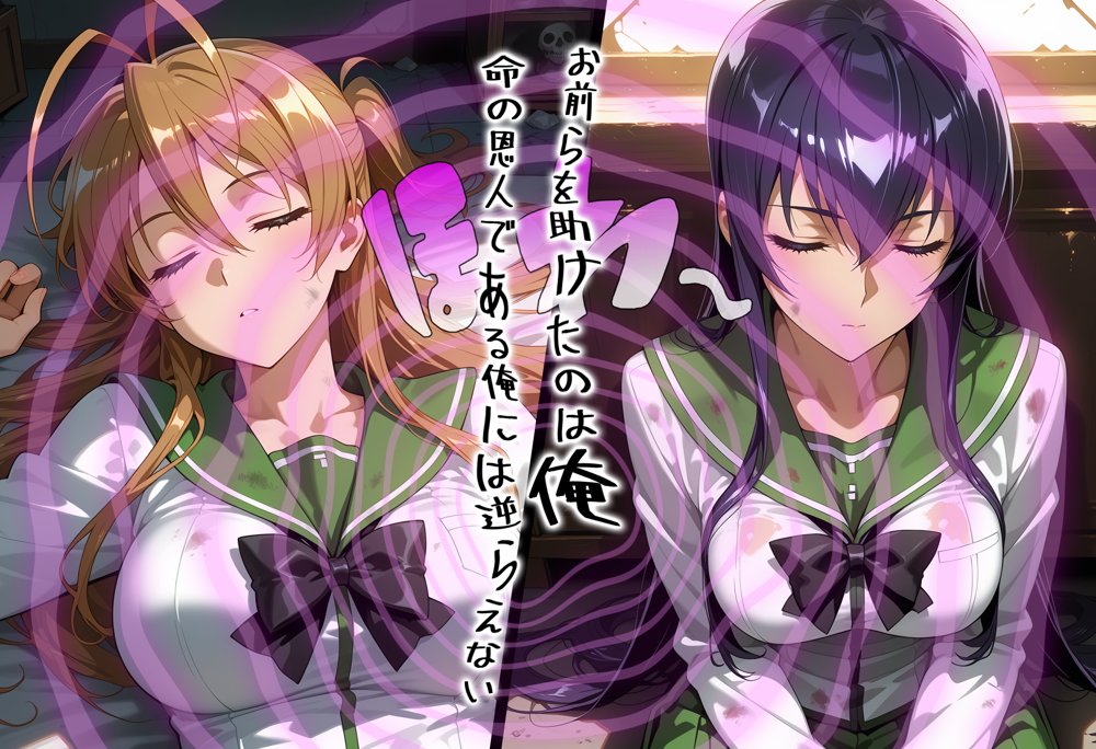 ゾンビがまんえんしたH〇TDの世界で…催● ハーレム作り